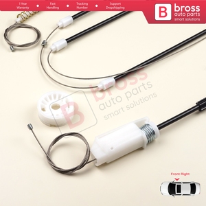 Kit de réparation de lève-vitre électrique BWR487, porte droite, pour Série 3 E46 Coupé Cabriolet 1999-2007 2/3 portes 51338229106 - Product Image 5