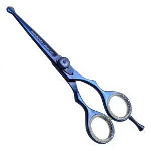 Professional <b>Dog</b> Cat Grooming <b>Scissors</b> Razor Sharp Edge With Safety Probes Durable Gold Plasma Straight Charge Power Source - Product Image 1