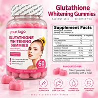 Gummies de beauté au glutathion et au collagène pour éclaircir la peau des adultes