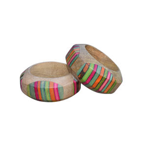 Servilleteros ecológicos clásicos de madera de mango multicolor, soporte decorativo moderno para bodas, uso diario, ocasiones especiales - Product Image 2