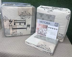 Ensemble de couette tendance en pur coton avec ensemble de literie de qualité supérieure, couette respirante et légère pour la maison et la chambre d'amis - Product Image 1