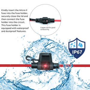 Porte-fusible en ligne PTT MICRO II avec capuchon (TPV) - Product Image 4