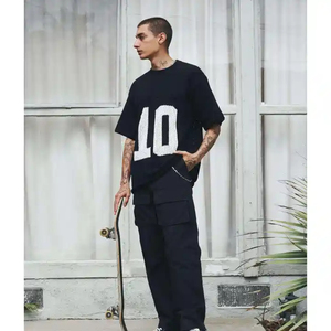 OEM Diseño de cable personalizado Logo Prendas de punto Moda Cuello redondo Manga corta Hombres Suéter de ganchillo de punto Top Jersey de malla de punto - Product Image 4