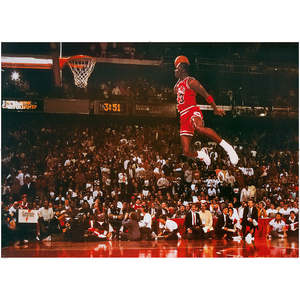 Michael Jordan XXL <b>Poster</b> Slam Dunk Contest Wall Art Durable Paper Material - Product Image 1