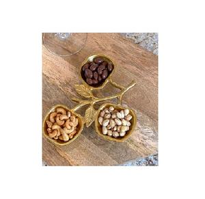 Vaisselle de luxe à bas prix en forme d'arbre de Noël en aluminium pour dessert et riz bol de service bol en métal de vente chaude - Product Image 5