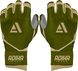Guantes de Bateo de Béisbol Profesionales Hechos con Cuero Suave, Ligeros y con Agarre Fuerte para Jugadores Adultos y Jóvenes, Guantes adiha impex - Product Image 1