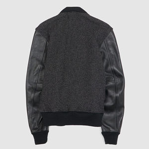 Veste à manches en cuir avec broderie de base, vêtements décontractés à la mode pour hommes, nouveauté unisexe, look personnalisé, 2025 - Product Image 2