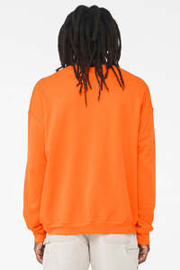 Hot Selling Solid <b>Orange</b> Color <b>Men's</b> <b>Sweatshirts</b> High Quality 100% Cotton Fabric Crew Neck Winter Warm Oversize <b>Men's</b> <b>Sweatshirt</b> - Product Image 2
