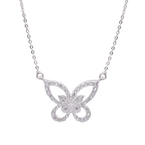 Meilleure vente personnalisé Zircon naturel Micro pavé plaqué or 925 en argent Sterling fait à la main en forme de papillon fête de fiançailles - Product Image 1