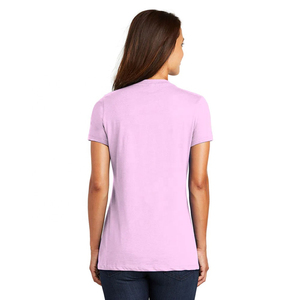 T-shirt Femme Col V en Maille Mélange Durable, Décontracté, Uni, Écologique, pour l'Entraînement, Vente en Gros, Marque Renommée - Product Image 3