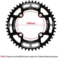 Plateau de vélo rond 104BCD 40 42 44 46 48 50 52 T vtt vtt chaîne de vélo de montagne 104 BCD pour manivelle 7-11S chaînes