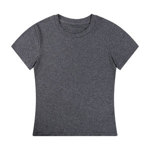 Camisetas de peso pesado para mujer, camiseta informal para mujer, camiseta de gran tamaño, transpirable, 100% de algodón - Product Image 1