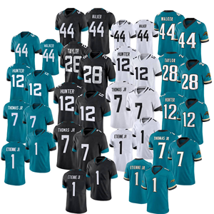 Maillots de football américain 2025 USA Jacksonville 12 Travis Hunter 1 Etienne Jr. 28 Fred Taylor 44 Walker Maillot de football américain brodé - Product Image 1