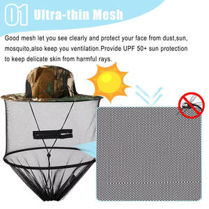 Chapeau d'apiculture avec voile en maille Conception personnalisée en vrac léger et durable en gros - Product Image 4