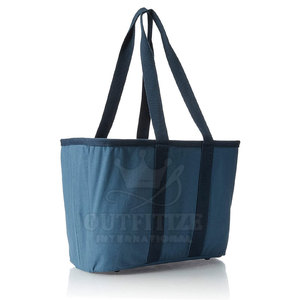 Sac fourre-tout en toile de coton biologique personnalisé, grand, réutilisable, logo OEM, vente en gros, sac fourre-tout en toile pour le shopping avec fermeture éclair - Product Image 2