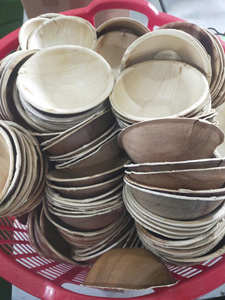 Cuencos de hoja de palma compostables y biodegradables ecológicos, cantidad personalizada, vajilla sostenible para fiestas y eventos - Product Image 4