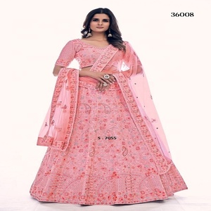 Lehenga Choli-boda encantadora y fiesta, tierna, disponible al mejor precio al por mayor para la exportación de la India - Product Image 5