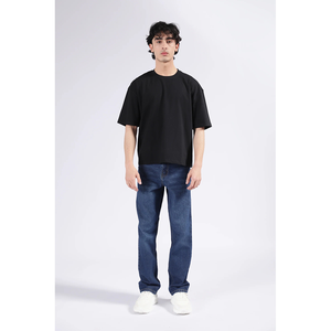 เสื้อยืดผ้าฝ้ายออร์แกนิก100% พิมพ์ลายพัฟสกรีนแบบปรับแต่งได้เสื้อยืดสตรีทแวร์โอเวอร์ไซส์ระบายอากาศได้ดี - Product Image 1