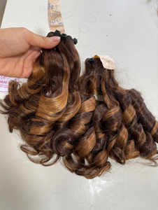 Paquetes de cabello rizado de cabello crudo vietnamita más vendidos con cabello humano de corte pixie vietnamita Fumi Pixie rizado - Product Image 6