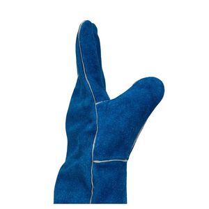 Gants de soudage professionnels en cuir véritable en cuir de vachette long gants de sécurité résistants au feu et imperméables anti-coupure pour le travail et la conduite - Product Image 4