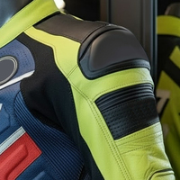 Nouveau design Combinaison de moto de course en cuir véritable Veste et pantalon en cuir de moto Ensemble une pièce Combinaison de course de moto