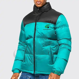 Chaqueta acolchada con estilo para hombre, OEM chaqueta de invierno, bombardero acolchado de gran tamaño hecho a medida con logotipo, ropa de tela de lona de alta calidad - Product Image 1