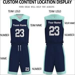 Conjunto de Uniforme de Baloncesto Unisex Personalizado, Diseño de Jersey Americano Único, Logotipo Impreso Personalizado, Tallas XS a Plus, Transpirable - Product Image 2