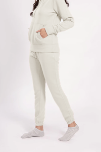 Conjunto de 2 Piezas de Sudadera con Cremallera y Pantalones Jogger Holgados con Logotipo Bordado Personalizado para Mujer - Product Image 5