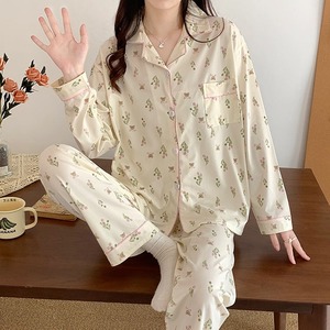 ชุดนอนแขนยาวเนื้อนุ่มสำหรับผู้หญิงใส่อยู่บ้านชุดนอนสำหรับฤดูใบไม้ผลิฤดูหนาว - Product Image 2