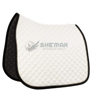 Soft Quilted Cotton <b>Saddle</b> Pad for Horses Breathable English Style Durable Construction Horse Riding <b>Saddle</b> Pads - Product Image 1