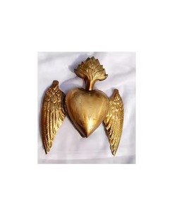 Corazón Sagrado de Metal Antiguo con Espada para Decoración Católica y Regalo - Product Image 5