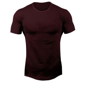 เสื้อยืดผ้าฝ้าย100% 2025โอเวอร์ไซส์สำหรับผู้ชายเสื้อยืดออกกำลังกายในยิมแบบว่างเปล่าสำหรับฤดูร้อน - Product Image 4