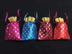 Polki Doutt Potli sac, sac de faveur de mariage indien, Haldi Mehendi Ssngeet sac cadeau, accessoire cadeau, sac de Fruits secs, sac cadeau - Product Image 3