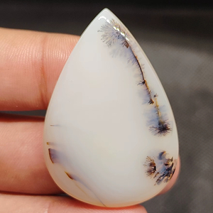 Cabujón de Ágata Blanca de Montana 100% Natural, Suministros para la Fabricación de Joyería Hechos a Mano en Jaipur, India - Piedras Preciosas al por Mayor - Product Image 1