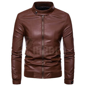 Veste en cuir de haute qualité Logo personnalisé Veste en cuir Vêtements à la mode Veste en cuir pour hommes - Product Image 2