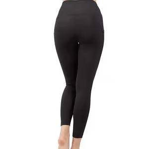 Cómodas mallas de cintura alta para mujer para fitness, yoga y gimnasio con material elástico, personaliza tu propio logotipo - Product Image 2