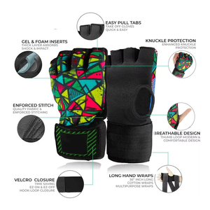 Vendas de Boxeo Acolchadas con Gel, Logotipo Personalizado, Vendajes Elásticos, Protección para las Muñecas, Vendaje de Boxeo, Guantes Interiores de Boxeo - Product Image 6