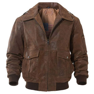 Chaqueta de Cuero para Hombre, Ropa Exterior de Moda Urbana, Diseñada para Brindar Comodidad, Calidez y un Estilo Casual Moderno - Product Image 1