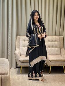 Nueva Kurti de Seda Chinon Pura para Mujer, Diseño de Alta Costura con Bordado de Lentejuelas y Estilo Urbano, Disponible en Existencia - Product Image 5