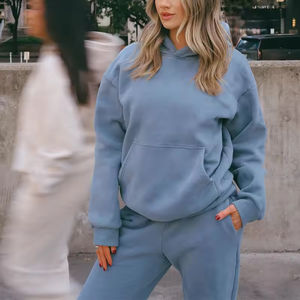 Custom Women Tracksuit <b>Baggy</b> Hoodies and Tech Fleece Pants Long Sleeve Sport Sweater <b>Jumpers</b> Womens Sweatsuits - Product Image 2