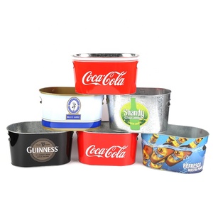 Cubos de hielo dorados de 10l para champán, bañeras de bebida, cubo de hielo ovalado de Metal, venta directa de fábrica - Product Image 5