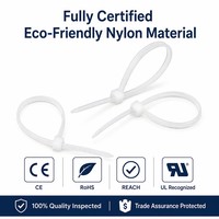 Attaches en plastique de 2,5 mm, 3,6 mm, 4,8 mm, multicolores, autobloquantes, flexibles, en nylon, écologiques, pour câbles 94V-2, fabriquées en Chine