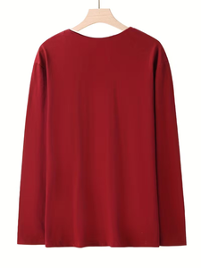 T-shirt à manches longues uni surdimensionné pour hommes T-shirt à manches longues en coton Impression personnalisée T-shirt à manches longues vintage pour hommes - Product Image 4