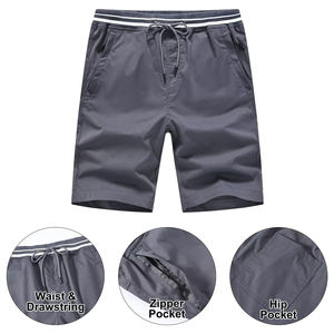 Short de course trois-quarts à séchage rapide pour hommes Short de sport décontracté en tissu de maille respirant motif solide Short de sport pour hommes pour hommes - Product Image 3