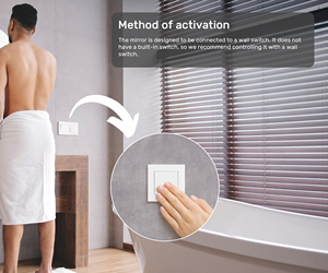 Espejo de baño con iluminación LED 120x70cm (LED001), blanco cálido 3000K - Product Image 4