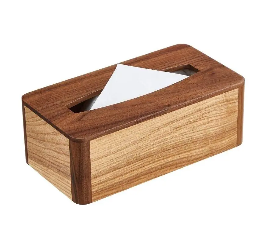 Scatola porta fazzoletti di legno di migliore qualità design superiore scatola porta tovaglioli in legno di Acacia fatta a mano prodotto di vendita caldo