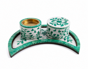 Juego de regalo de Ramadán árabe, incrustaciones de perlas madre de madera, bandeja quemadora Mubkhar Bakhoor, incensario de Oud, incrustaciones de hueso, aroma de rosa para religiosos - Product Image 5