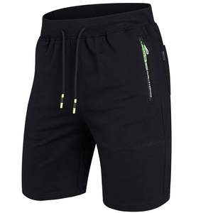 OEM personalizado 100% de alta calidad colorido hombres pantalones cortos de gimnasio casual con bolsillos con cremallera mezcla de algodón Spandex 220 a 280 GSM - Product Image 1