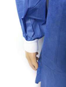 Cómoda bata de hospital desechable Unisex 100% Mezcla de algodón o poliéster Ropa para pacientes con Cierre trasero para uso médico - Product Image 5