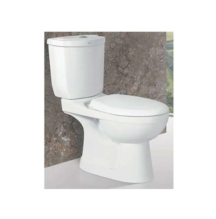 Modern stil S tuzak sıhhi tesisat satışı iki parça su dolap beyaz renk 2 parça WC tuvalet koltuk Commode